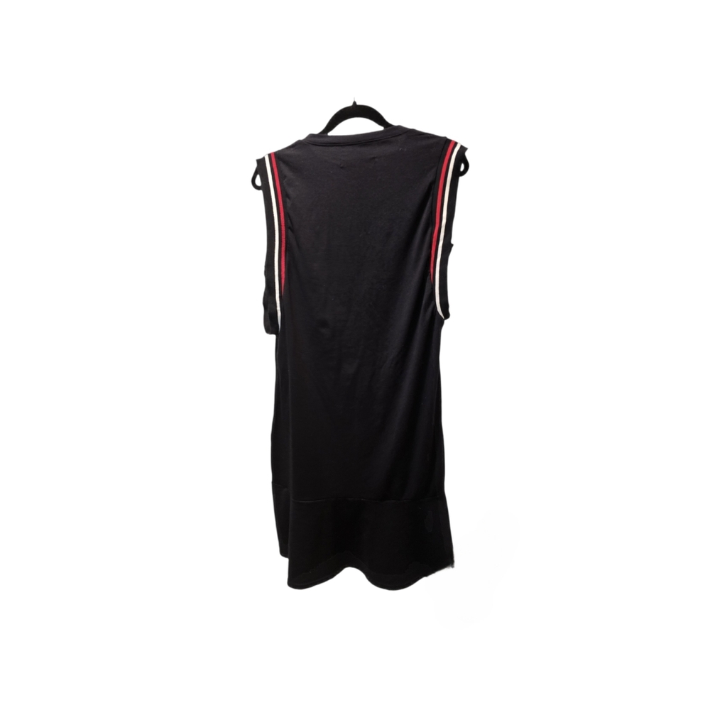 Loguin black sleeveless jersey shift dress sz L - Picture 2 of 3